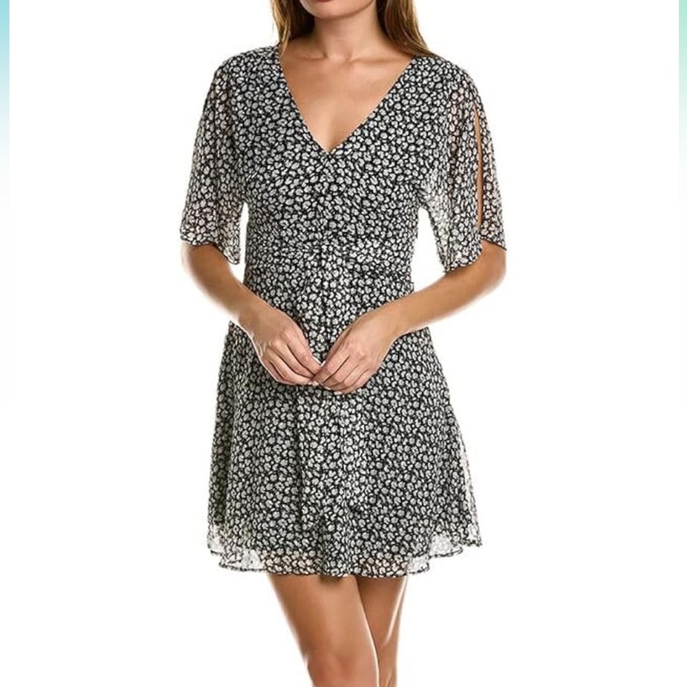 Allsaints flutter sleeve dress, US 0